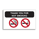 Static Cling Reminders - NSSC No smoking  - BOX of 100