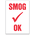 Static Cling Reminders - SMOG OK - BOX of 100