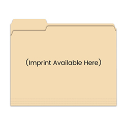 3 Tab File Folder - Imprinted, Qty. 1 Each