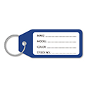 Plastic Key Tag - Blue - Qty. 100 Per Box