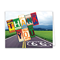 Thank You Card - Route 66 - Qty. 50