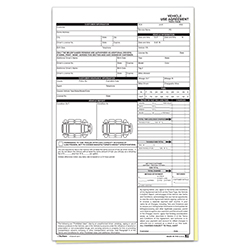 Vehicle Use Agreement - 2 Part - Imprinted - Qty. 1