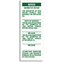 Odometer Repair Labels - ORL - Green Print - 1.5" x 4" - Qty. 25