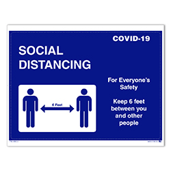Door Sticker - Social Distancing
