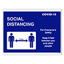 Door Sticker - Social Distancing