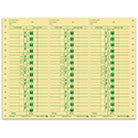 Cont. Time Clock Cards - AA-292-VI - Qty. 300
