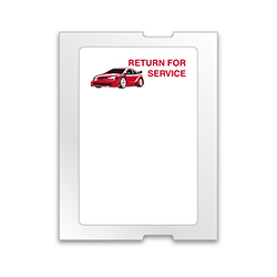 ROLL LABELS - RED - RETURN FOR SERVICE