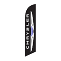 Swooper Banner - CHRYSLER Black -  Qty. 1