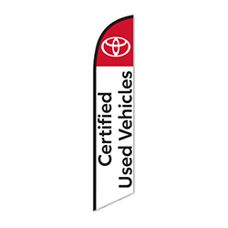 Swooper Banner - TOYOTA CERTIFIED - Qty. 1