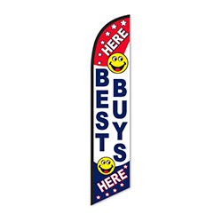 Swooper Banner - BEST BUYS (SMILEY) - Qty. 1