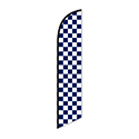 Swooper Banner - CHECKERED FLAG (BLUE & WHITE) - Qty. 1