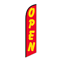 Swooper Banner - Open (Red/Yellow) - Qty. 1