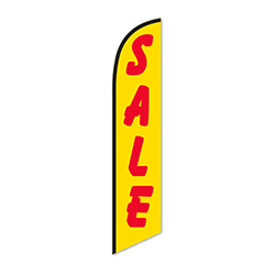 Swooper Banner - SALE (RED LETTER/YELLOW BACKGROUND) - Qty. 1