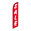 Swooper Banner - SALE - (WHITE LETTER/RED BACKGROUND) - Qty. 1