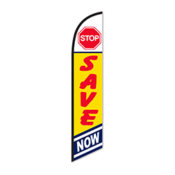 Swooper Banner - STOP SAVE NOW - Qty. 1