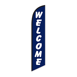 Swooper Banner - Welcome (Blue) - Qty. 1