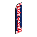 Swooper Banner - NOW OPEN (Red, White & Blue) - Qty. 1