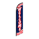 Swooper Banner - WELCOME (Red, White & Blue) - Qty. 1