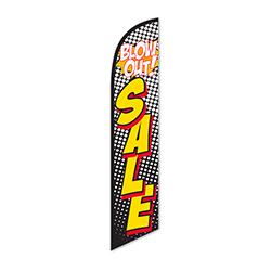 Swooper Banner - BLOW OUT SALE (Red & Yellow) - Qty. 1