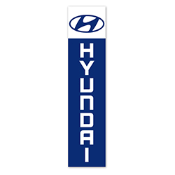 Flat Top Swooper Banner - HYUNDAI LRG - Qty. 1