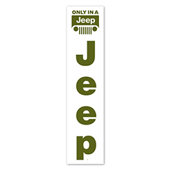 Flat Top Swooper Banner - JEEP - Qty. 1