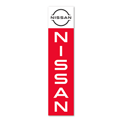 Flat Top Swooper Banner - NISSAN - Qty. 1