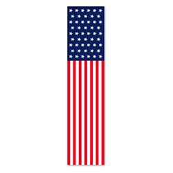 Flat Top Swooper Banner - PATRIOTIC US FLAG LRG - Qty. 1