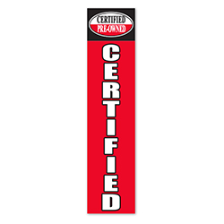 Flat Top Swooper Banner -CERTIFIED - Qty. 1