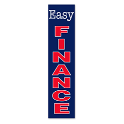 Flat Top Swooper Banner - EASY FINANCE LRG - Qty. 1