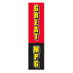 Flat Top Swooper Banner - GREAT MPG - Qty. 1