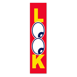 Flat Top Swooper Banner - LOOK - Qty. 1