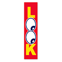 Flat Top Swooper Banner - LOOK - Qty. 1