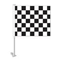 Standard Clip-On Flag - Black/White Checkered - Qty. 1