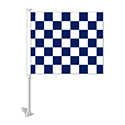 Standard Clip-On Flag - Blue/White Checkered - Qty. 1