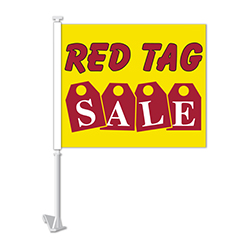 Standard Clip-On Flag - Red Tag Sale  - Qty. 1