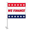 Standard Clip-On Flag - We Finance with Stars - Qty. 1