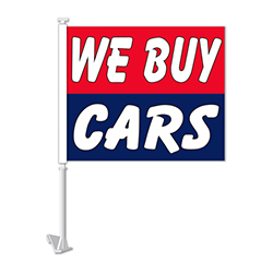 Standard Clip-On Flag - We Buy Cars - Qty. 1