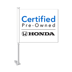 Manufacturer Clip-On Flag - Honda Certified Pre-Owned - Qty. 1