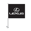 Manufacturer Clip-On Flag - Lexus Black - Qty. 1