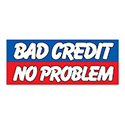 Windshield Banner - Bad Credit/No Problem - Qty. 1