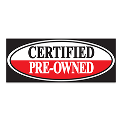 Windshield Banner - Certified Pre-Owned - Qty. 1