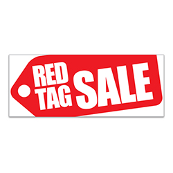 Windshield Banner - Red Tag Sale - Qty. 1