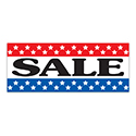 Windshield Banner - Sale-Red/White/Blue - Qty. 1