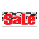 Windshield Banner - Sale w/Checkered Flag Background - Qty. 1