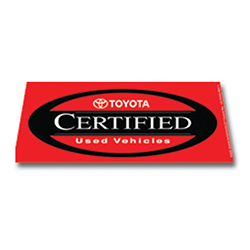 Windshield Banner - Toyota Certified - Qty. 1