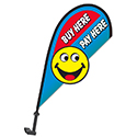 3D Clip on Paddle Flag - Buy Here/Pay Here - Qty. 1