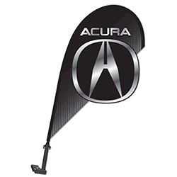 3D Clip on Paddle Flag - Acura - Qty. 1