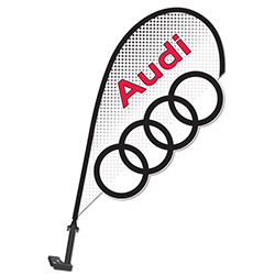 3D Clip on Paddle Flag - Audi - Qty. 1