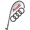 3D Clip on Paddle Flag - Audi - Qty. 1