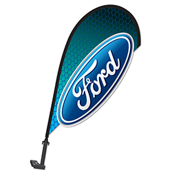 3D Clip on Paddle Flag - Ford - Qty. 1